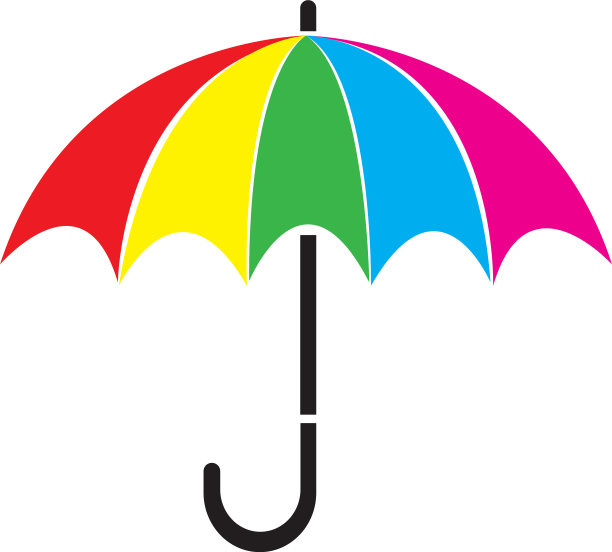 雨伞图标模板设计图片下载