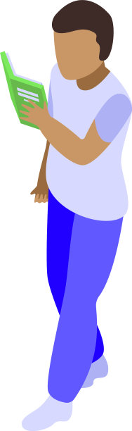 图书馆看书图标等距式图片下载