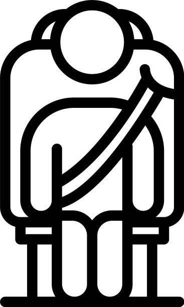 飞机旅游图标轮廓风格图片下载