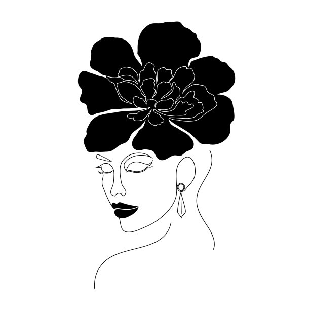 超现实主义的女人的脸图片下载