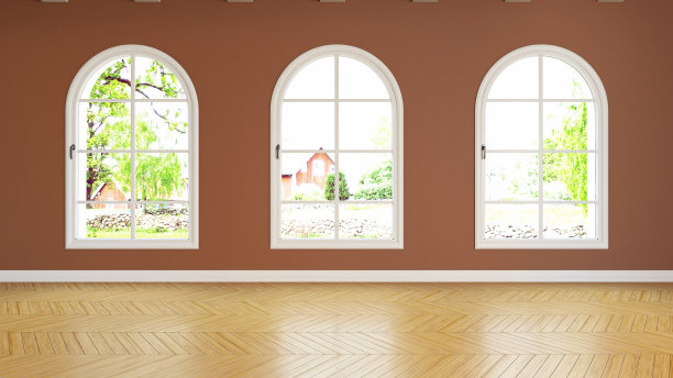 清空有窗户的大房间图片下载