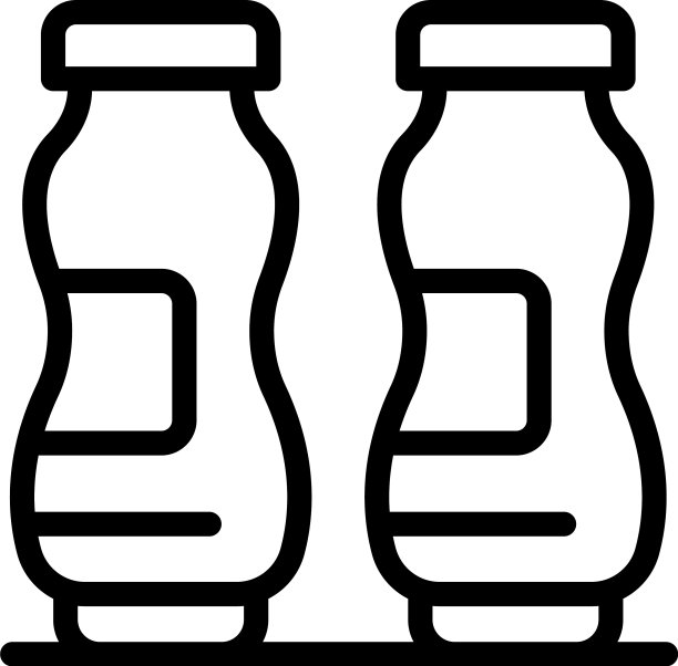 奶瓶图标轮廓风格图片下载
