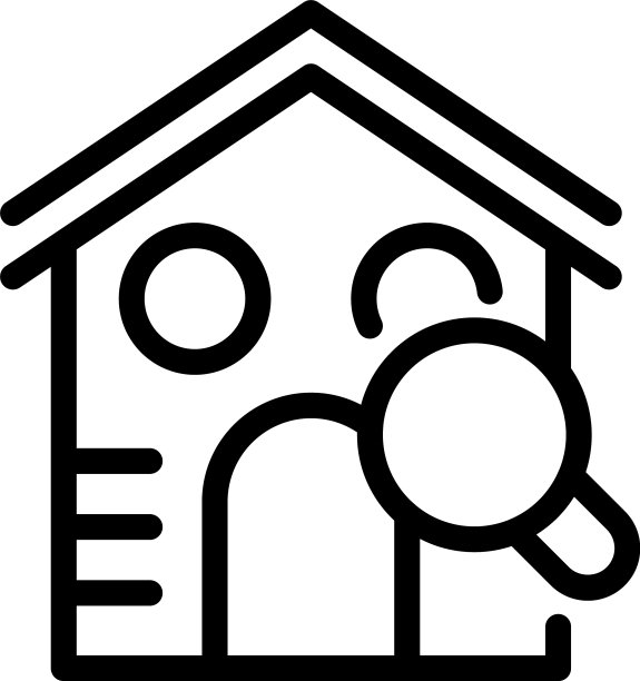 搜索房屋销售图标轮廓风格图片下载