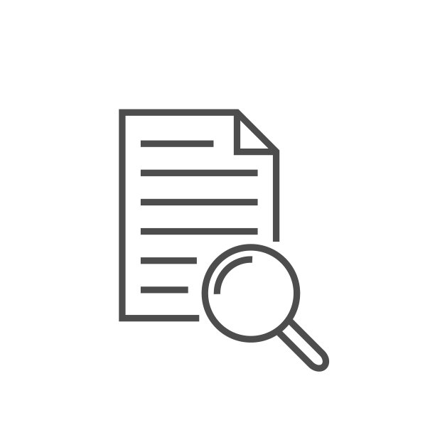 文件与放大镜图标业务概念。图片下载