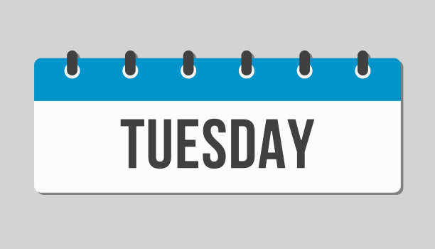 模板图标页日历，星期周二的一天图片下载
