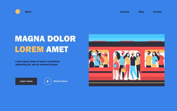 一群戴面具的人站在地铁里图片下载