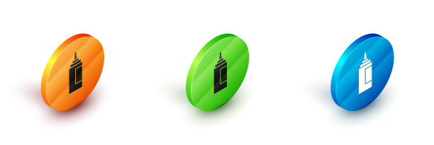 等距的酱瓶图标孤立在白色图片下载