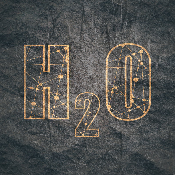 水的化学式。石材的垃圾纹理图片下载