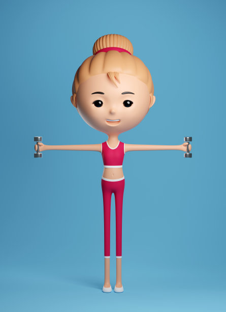 可爱健康的女孩图片下载