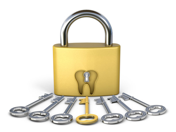 钥匙上的锁齿的形状。3 d演示。图片下载