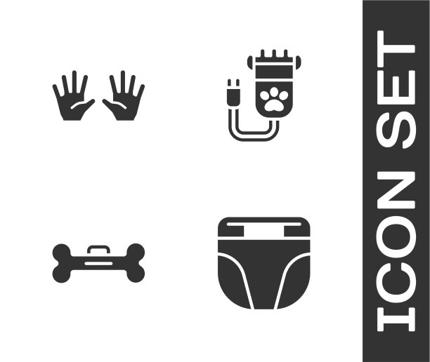 为狗狗设置尿布医用橡胶手套图片下载