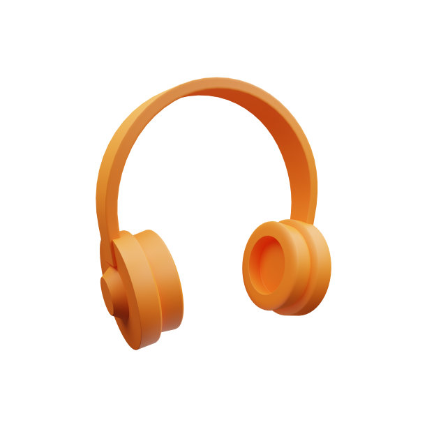 3D耳机插图孤立在白色。3 d耳机图标图片下载