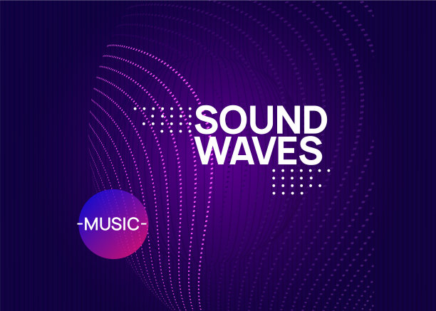 霓虹灯迷幻事件传单，电子DJ派对图片下载