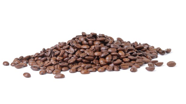 白色背景上的咖啡豆图片下载