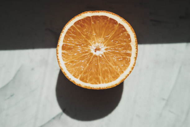 多汁的橙子扁平设计图片下载