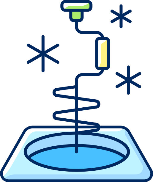 冰钓鱼RGB颜色图标图片下载