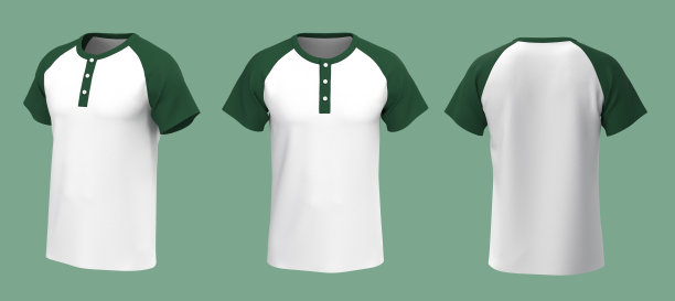 空白拉格兰·亨利t恤模型图片下载