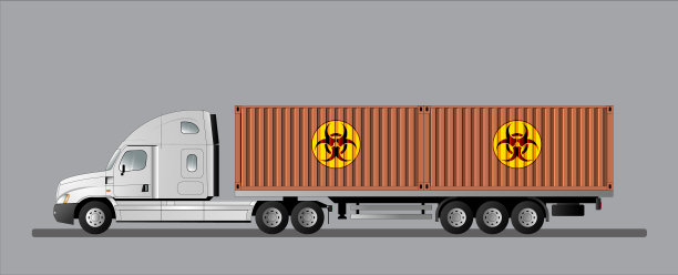 运输生物危险货物的集装箱图片下载