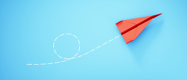 纸飞机-不同的思维概念-变化的过程-新的想法图片下载