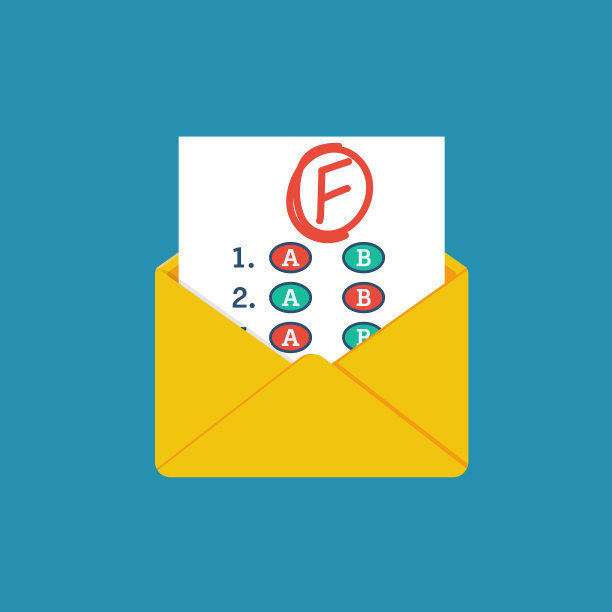 测试着陆页面失败。坏的评级。负面的结果。图片下载