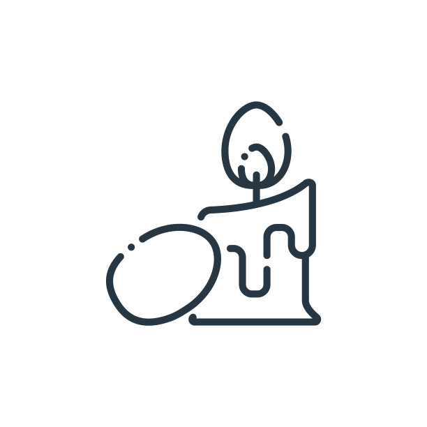 蜡烛图标矢量从复活节的概念。蜡烛的细线插图可编辑的笔触。蜡烛线性标志使用在web和移动应用程序，标志，印刷媒体。图片下载