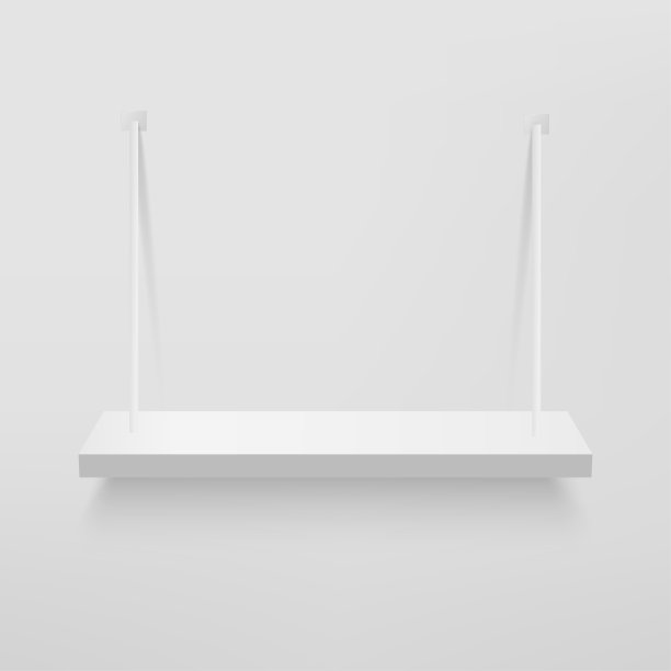 展示用的白色架子。矢量图图片下载