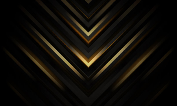 抽象的黑色和金色豪华几何背景图片下载