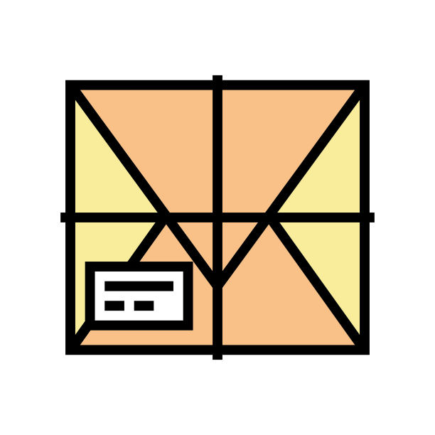 包裹盒子颜色图标矢量插图图片下载