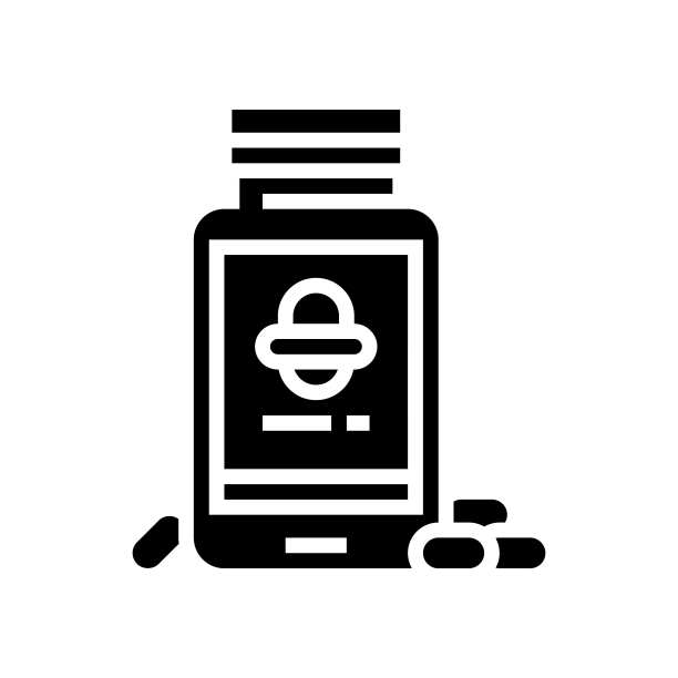 欧米茄3干性皮肤治疗字形图标矢量插图图片下载