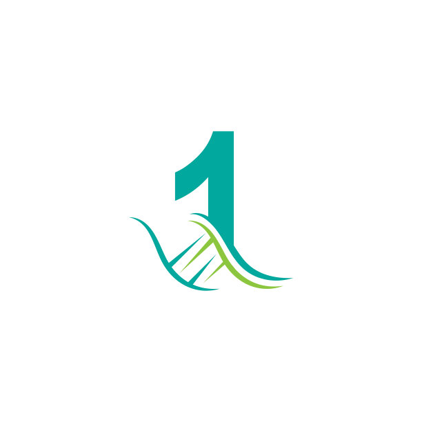 DNA图标标志与1号模板设计图片下载