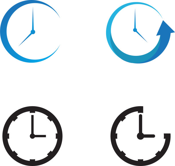 时钟标志图标图片下载