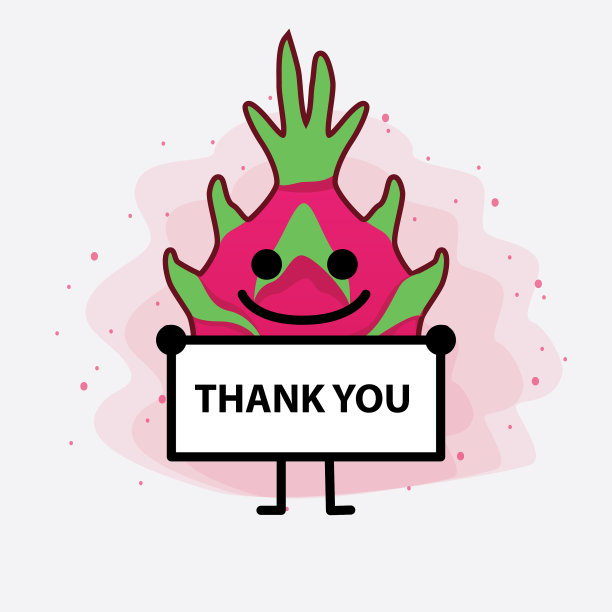 可爱的龙果吉祥物人物图片下载