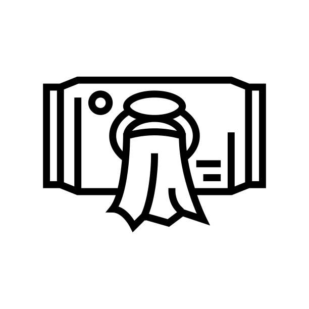 湿巾婴儿线图标矢量插图图片下载