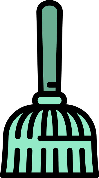 扫帚图标轮廓样式图片下载