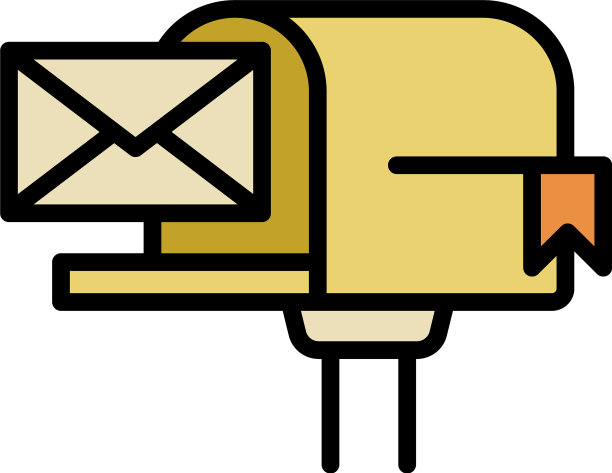 房子邮箱图标轮廓风格图片下载