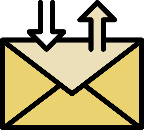 发送信件图标轮廓风格图片下载