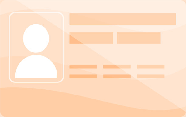 身份证人物图标卡通风格图片下载