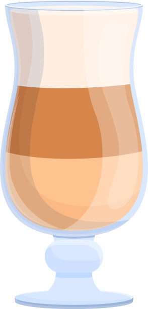 卡通风格的拿铁卡布奇诺图标图片下载