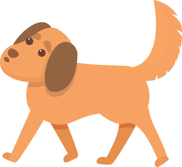 顽皮的贝肯狗卡通风格图片下载