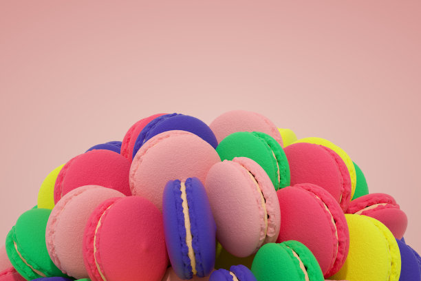 色彩斑斓的杏仁饼图片下载