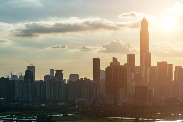 深圳摩天大楼，中国，东亚图片下载