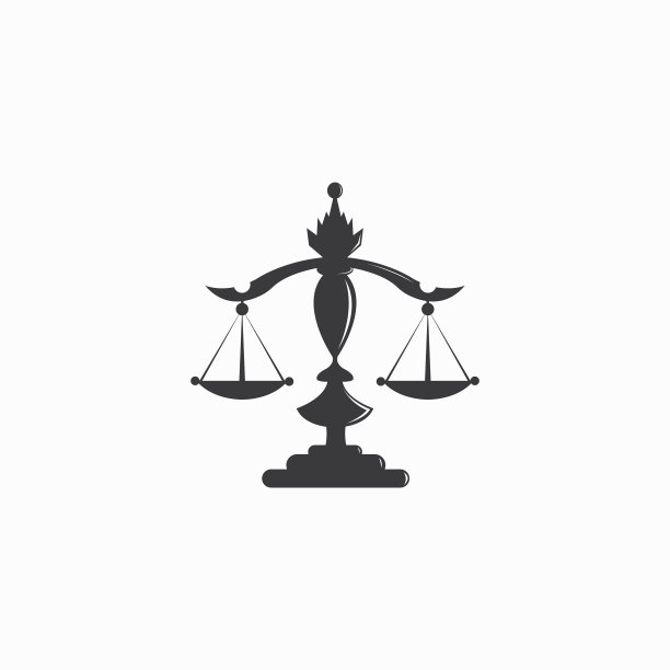 正义之秤图标标志设计剪贴画图片下载