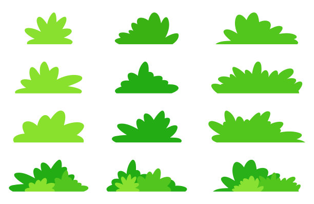 简单的衬套在绿色平面设计中图片下载