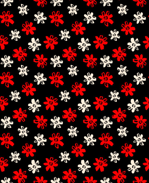 无缝花型，印花图案。图片下载