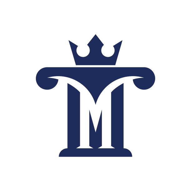 字母M国王图标图片下载