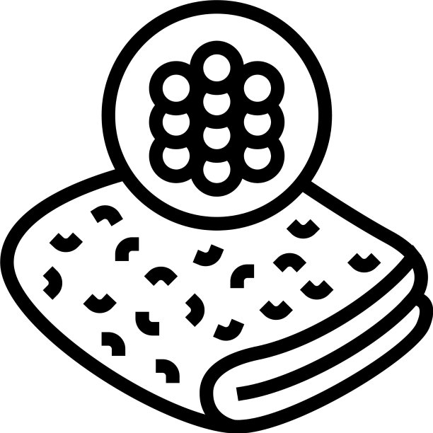 腈纶面料线条图标图片下载