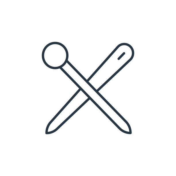 针织针图标矢量从缝纫概念。细线插图编织针可编辑的笔触。针织针线性标志，用于web和移动应用程序，标志，印刷媒体。图片下载