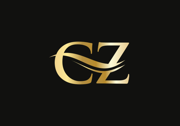 CZ标志设计矢量。Swoosh字母CZ标志设计图片下载
