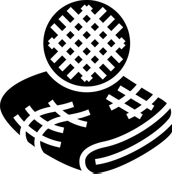 亚麻织物符号图标图片下载