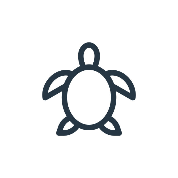 海龟图标矢量从动物和自然的概念。细线插图乌龟可编辑的笔触。海龟线性符号用于web和移动应用程序，标志，印刷媒体。图片下载